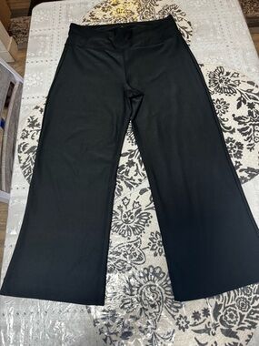 Prana Black Wide-Leg Yoga Pants